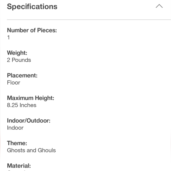 Hyde and EEK! Terracotta Ghost Textured Large Halloween Target 2025 - Picture 11 of 12